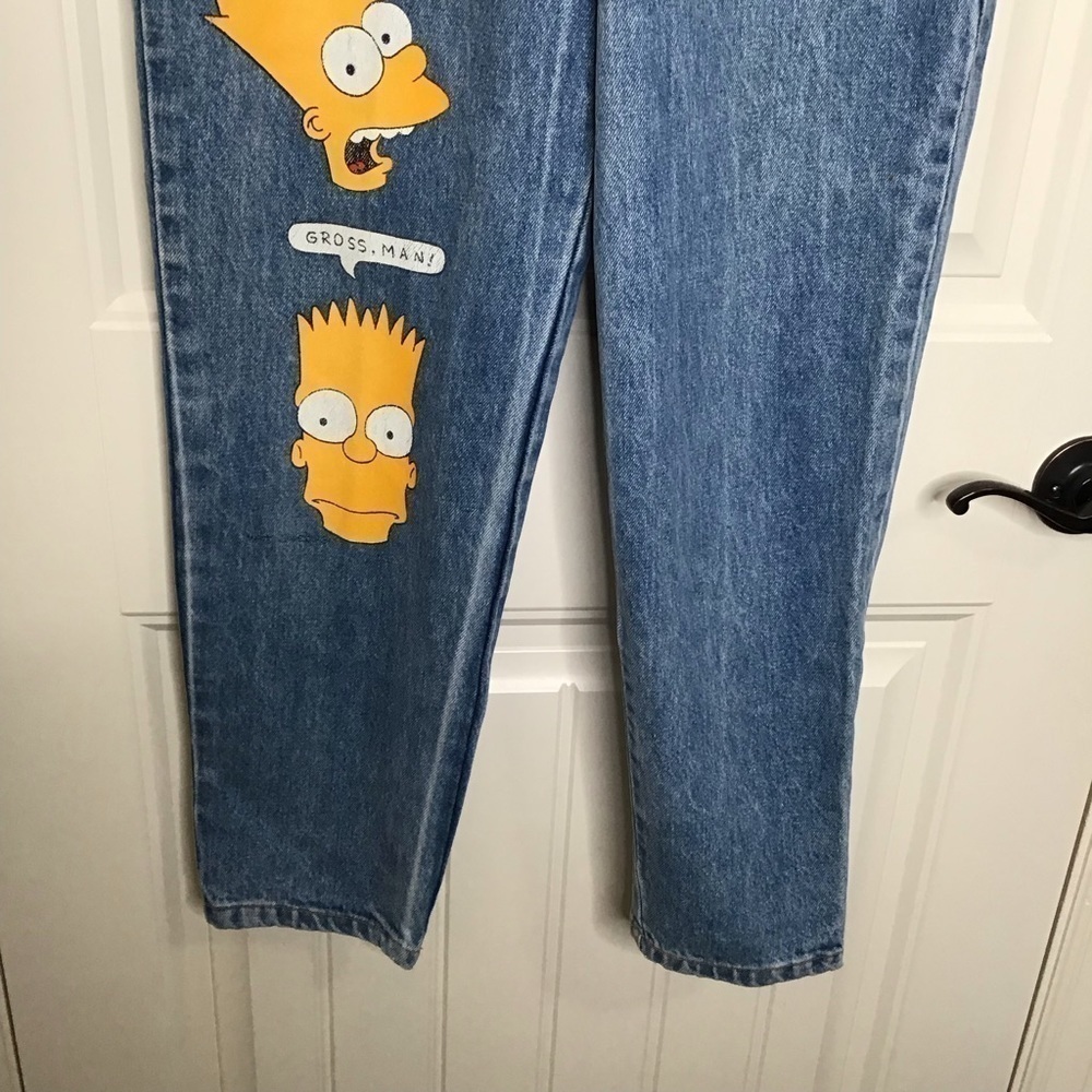 Vintage 90’s StickShift Bart Simpson High Rise Jeans. - Picture 4 of 16